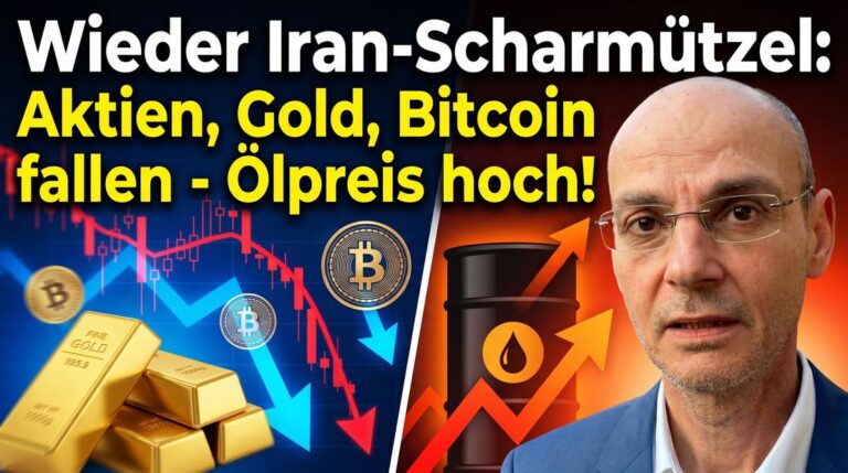 Aktien, Gold, Bitcoin fallen – Ölpreis steigt nach Iran-Skandal.