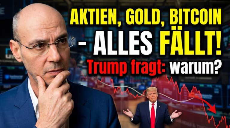 Aktien, Gold, Bitcoin fallen - Trump fragt: Warum? Finanzmarktanalyse und aktuelle Kursentwicklung.
