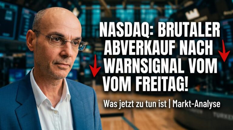 Brutaler Abverkauf nach Warnsignal vom Freitag.