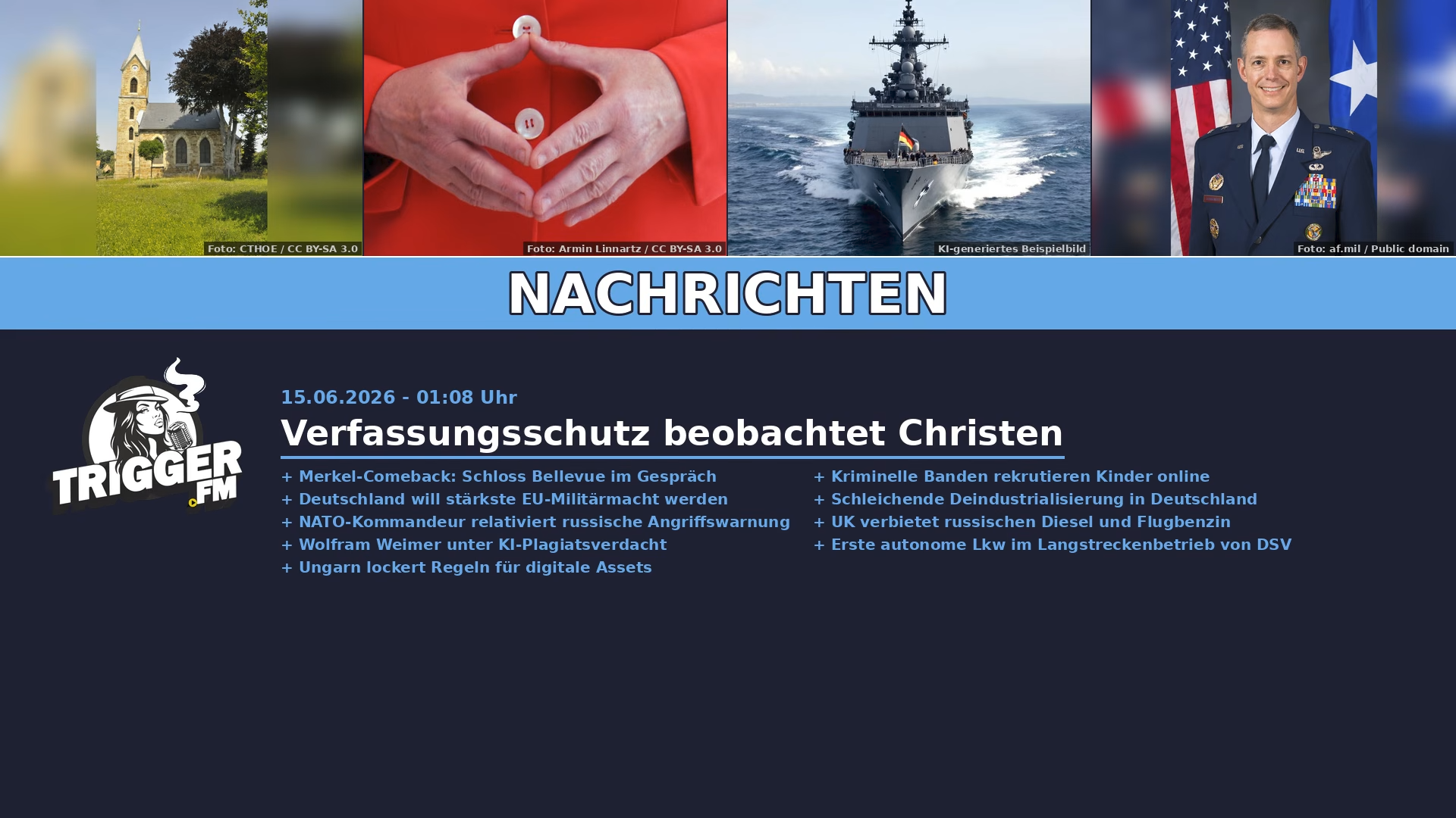TriggerFM: Nachrichten der Freien Medien vom 15.06.2026