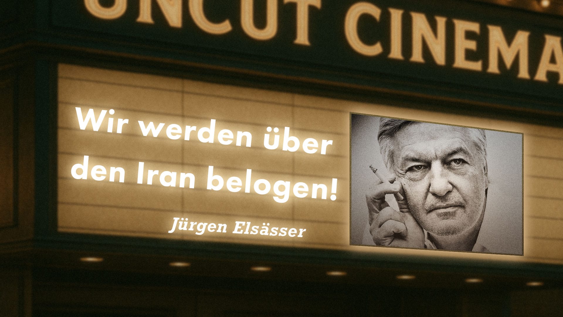 Uncut #76: Heute mit Jürgen Elsässer | Wir werden über den Iran belogen!