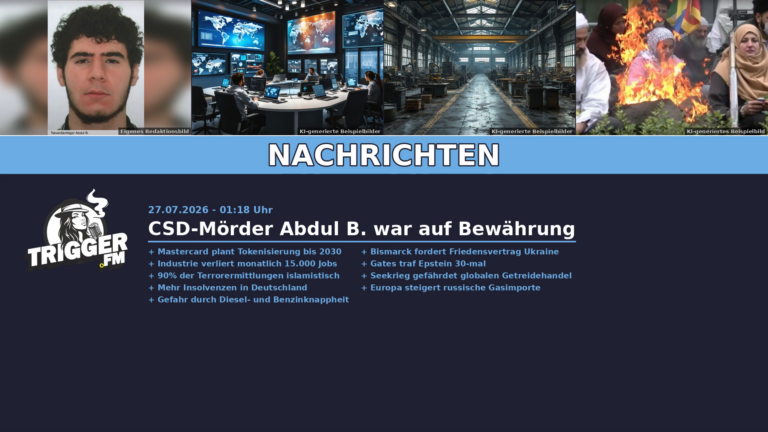 TriggerFM: Nachrichten der Freien Medien vom 27.07.2026