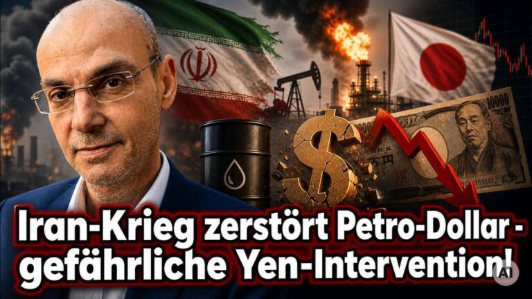 Iran-Krieg bedroht Petro-Dollar und Yen-Intervention, globale Finanzunsicherheit.