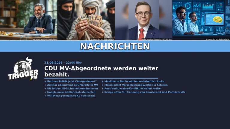 TriggerFM: Nachrichten der Freien Medien vom 21.09.2026