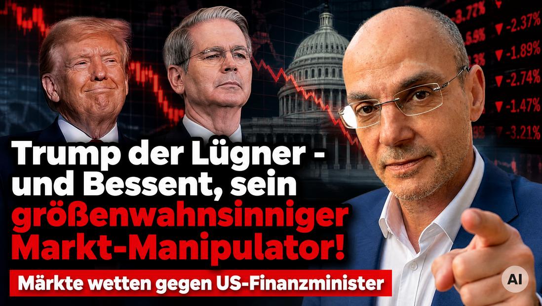 Trump Lügner Bessent größenwahnsinniger Markt-Manipulator